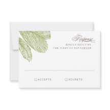 Vintage Palm Destination Beach Wedding RSVP