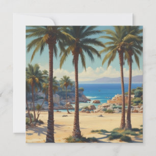 Vintage Palm Trees Cote D'Azur Viagem