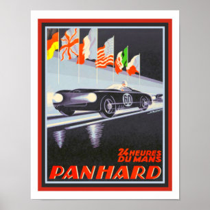 Vintage Panhard Poster - Alex Kow