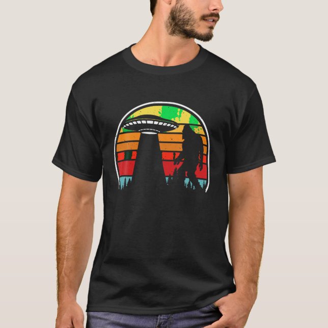 Vintage Pão-Sol Retroativo Ufo Alienígena T Camisa (Frente)