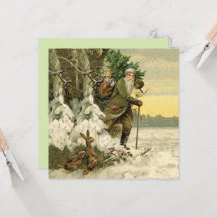 Vintage Papais noeis Natal Feriado Vitoriano