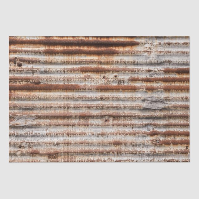 Vintage - Papel Tecido Metálico Rusty (Frente )