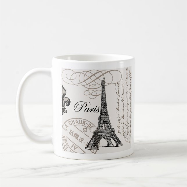 Vintage Paris... caneca (Esquerda)