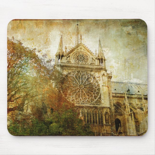 Vintage Paris Mouse Pad (Frente)