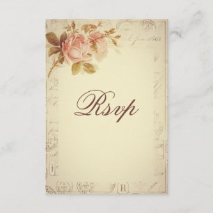 Vintage Paris Postmarks Chic Rosas RSVP