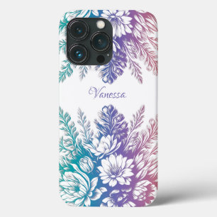 Vintage Pastel Colorful Floral Design