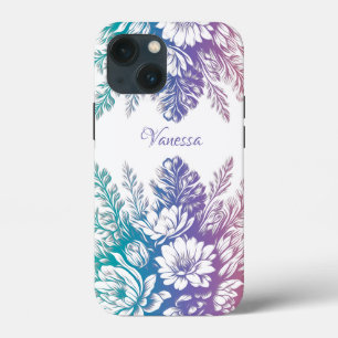 Vintage Pastel Colorful Floral Design