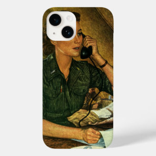 Vintage Patriótico, Enfermeira Médica ao Telefone