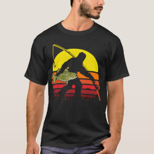 Vintage Pé-Grande Camisa De Pesca Walleye Fish Sa