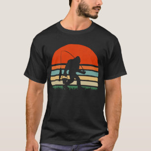 Vintage Pé-Grande Camisa De Pesca Walleye Fish Sas