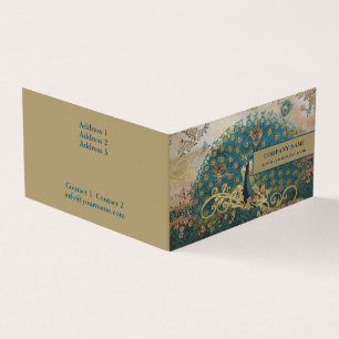 Vintage Peacock - Cartão de visita