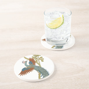 Vintage Peacock Porta copos