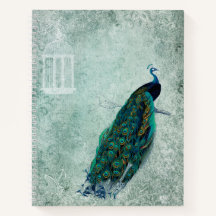 Vintage Peacock Sketchbook