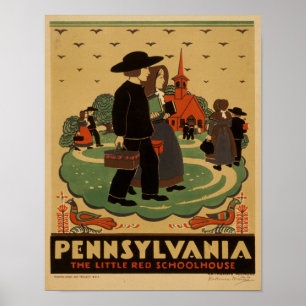 Vintage Pensilvânia Poster
