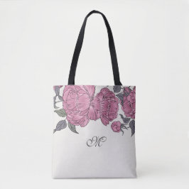 Vintage Peonies Tote Bag