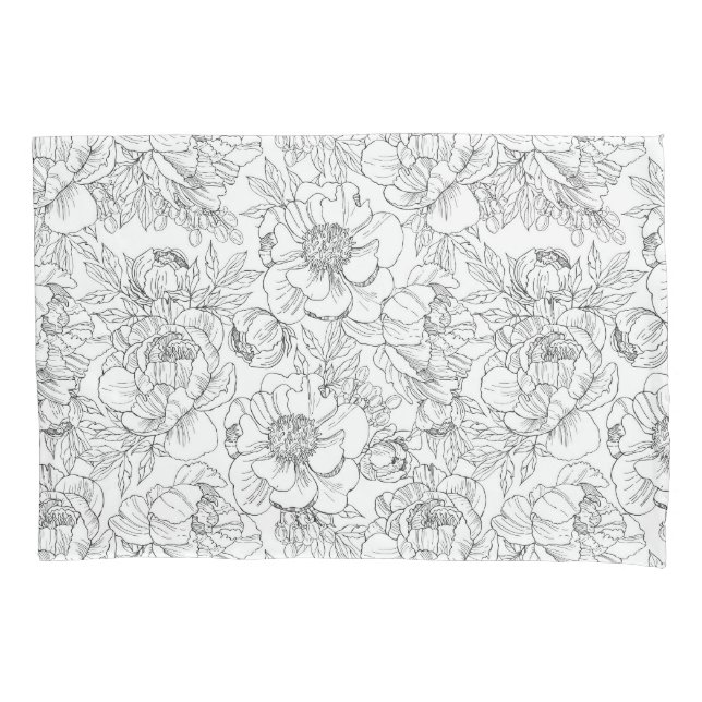 Vintage Peony Floral Pattern (Frente-Esquerda)