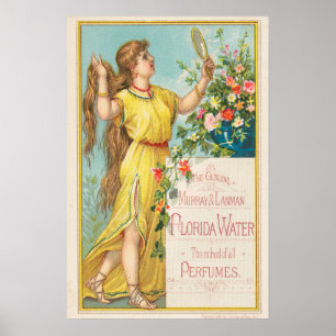 Vintage Perfume Advertisement Poster