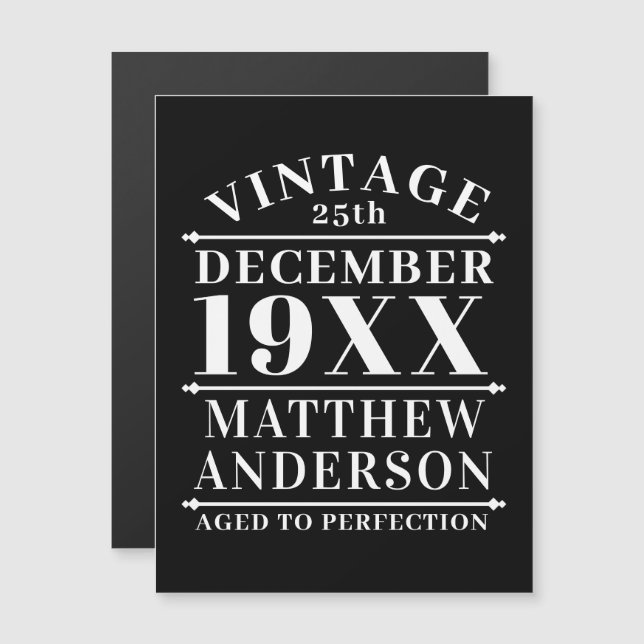 Vintage personalizada envelhecida em perfeição (Frente/Verso)