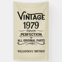 Vintage personalizado Dons de aniversário de 45 an