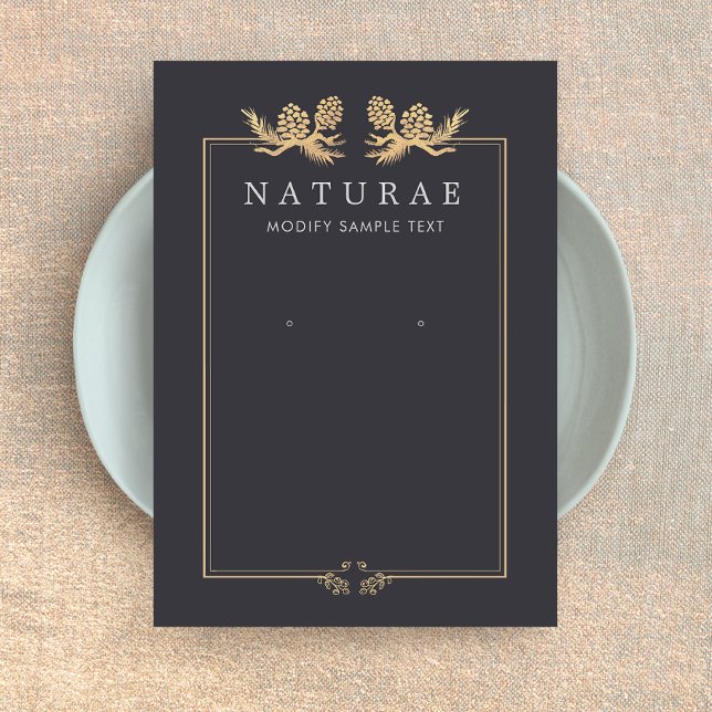 Vintage Pine Cones Ouvindo Jewelry (Criador carregado)