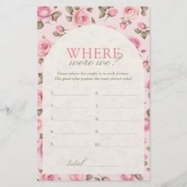 Vintage Pink Rose Onde Estávamos O Jogo De Chá de 