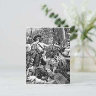 Vintage Pirates Bebendo no Convite para Entrega