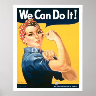 Vintage Podemos Fazer Isso Rosie Poster