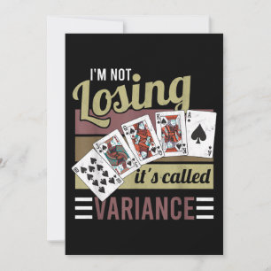 Vintage Poker Estou perdendo chama-se Variância