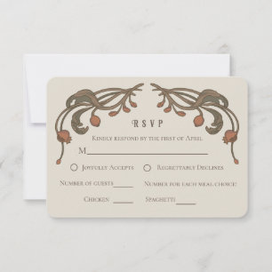 Vintage Pomegranate RSVP