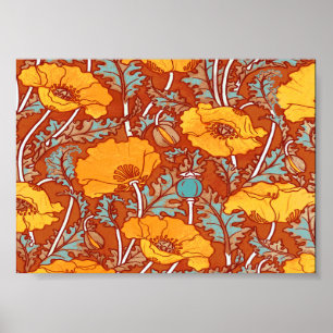 Vintage Poppies ~ Poster