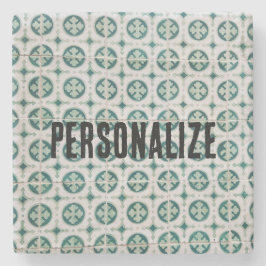 Vintage Porta copos de pedra Azulejo em português