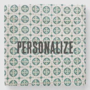 Vintage Porta copos de pedra Azulejo em português