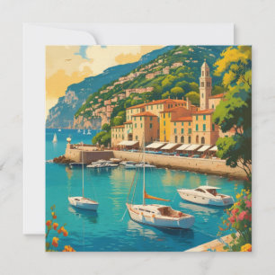 Vintage Portofino Genova - Itália Card