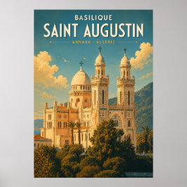 Vintage poster Basilique Saint Augustin - Annaba