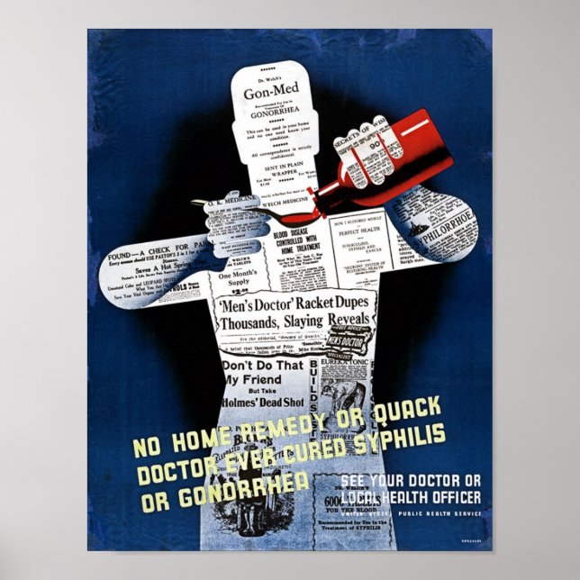 Vintage Poster de Saúde Pública (Frente)