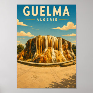 Vintage poster Hammam Meskhoutine (Algérie)