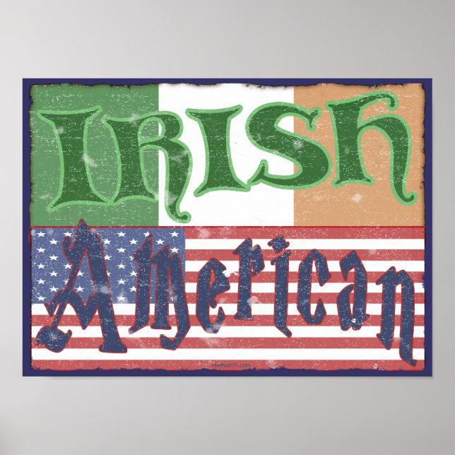Vintage Poster irlandês americano (Frente)