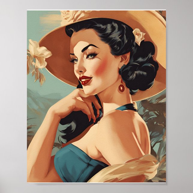 vintage poster pin up (Frente)