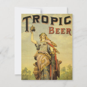 Vintage Product Label Art, Tropic Beer Gladiator