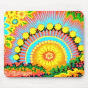Vintage psicadélico Mousepad dos anos 60 do por d