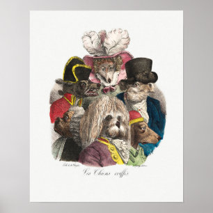 Vintage Pups Poster