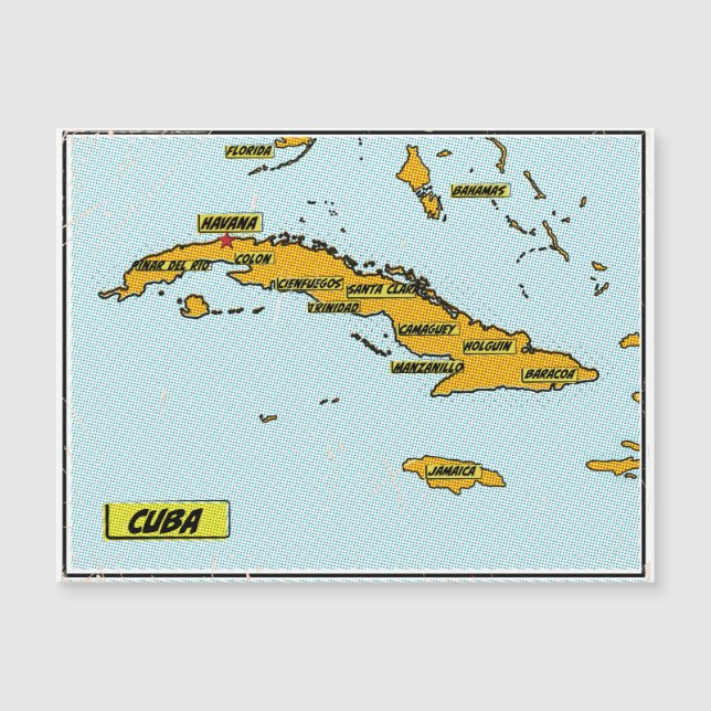 Vintage Quic Book Map De Cuba (Frente)