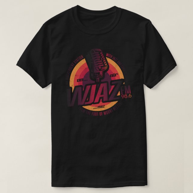Vintage Radio WJAZ - Camiseta Essencial (Frente do Design)