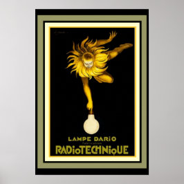 Vintage Radiotechnique Ad Poster 13 x 19