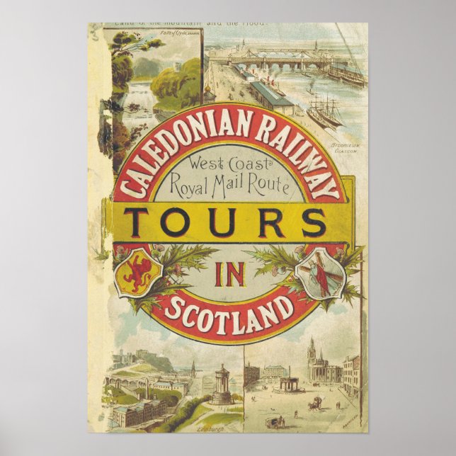 Vintage Railroad Poster (Frente)