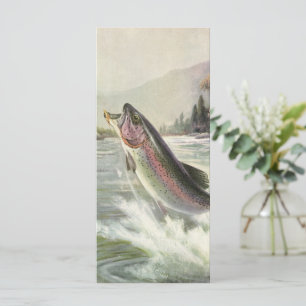 Vintage Rainbow Trout Pescador Pesca de Peixes