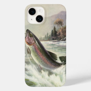 Vintage Rainbow Trout Pescador Pesca de Peixes