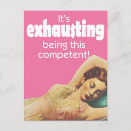 Vintage reclinando cartão postal