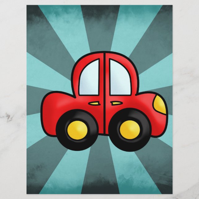 Vintage red car (Frente)