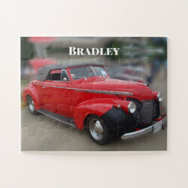 Vintage Red Covertible Quebra-cabeça